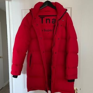 TNA Super Puff Midi Red Size XS